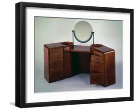 Art Deco Style, Cubist Inspired, Lacquered Dressing Table, 1925-1930-Jean Dunand-Framed Giclee Print