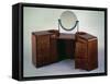 Art Deco Style, Cubist Inspired, Lacquered Dressing Table, 1925-1930-Jean Dunand-Framed Stretched Canvas
