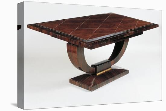 Art Deco Style Dining Room Table, Vuillerme Model, Ca 1925-Jacques-emile Ruhlmann-Stretched Canvas