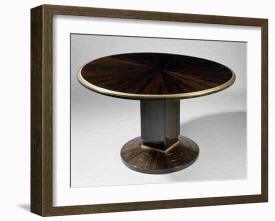Art Deco-Style Gueridon Table, Ducharne Model, 1930-Jacques-emile Ruhlmann-Framed Giclee Print