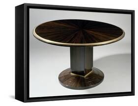 Art Deco-Style Gueridon Table, Ducharne Model, 1930-Jacques-emile Ruhlmann-Framed Stretched Canvas