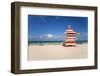 Art Deco Style Lifeguard Hut on South Beach, Ocean Drive, Miami Beach, Miami, Florida, U.S.A.-Gavin Hellier-Framed Premium Photographic Print