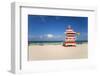 Art Deco Style Lifeguard Hut on South Beach, Ocean Drive, Miami Beach, Miami, Florida, U.S.A.-Gavin Hellier-Framed Premium Photographic Print