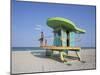 Art Deco Style Lifeguard Hut, South Beach, Miami Beach, Miami, Florida, United States of America-Gavin Hellier-Mounted Photographic Print