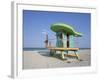 Art Deco Style Lifeguard Hut, South Beach, Miami Beach, Miami, Florida, United States of America-Gavin Hellier-Framed Photographic Print