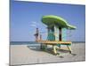 Art Deco Style Lifeguard Hut, South Beach, Miami Beach, Miami, Florida, United States of America-Gavin Hellier-Mounted Photographic Print
