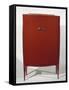 Art Deco Style Red Lacquered Cabinet-Jacques-emile Ruhlmann-Framed Stretched Canvas