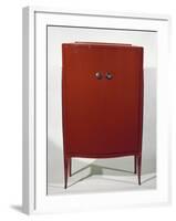 Art Deco Style Red Lacquered Cabinet-Jacques-emile Ruhlmann-Framed Giclee Print