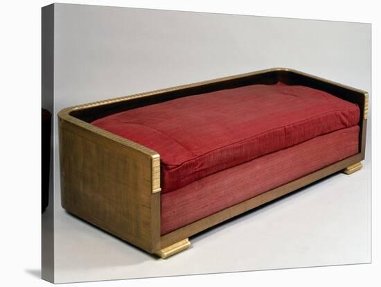 Art Deco-Style Sofa, Ducharnebronz Model, 1925-Jacques-emile Ruhlmann-Stretched Canvas