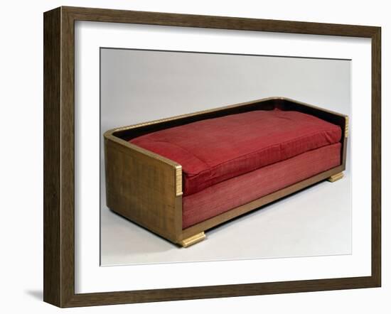 Art Deco-Style Sofa, Ducharnebronz Model, 1925-Jacques-emile Ruhlmann-Framed Giclee Print