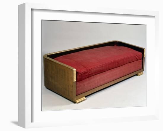 Art Deco-Style Sofa, Ducharnebronz Model, 1925-Jacques-emile Ruhlmann-Framed Giclee Print