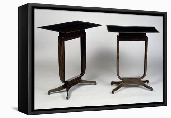 Art Deco-Style Tables, Bloch Model, 1920-1940-Jacques-emile Ruhlmann-Framed Stretched Canvas