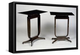 Art Deco-Style Tables, Bloch Model, 1920-1940-Jacques-emile Ruhlmann-Framed Stretched Canvas