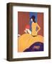 Art Deco Two Women Doing Make Up.-null-Framed Giclee Print