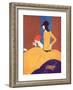 Art Deco Two Women Doing Make Up.-null-Framed Art Print
