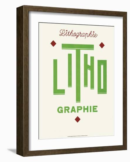 Art Deco Typography-null-Framed Art Print