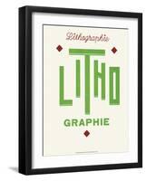 Art Deco Typography-null-Framed Art Print