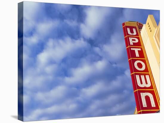 Art-Deco Uptown Theater, Napa, Napa Valley Wine Country, Northern California, Usa-Walter Bibikow-Stretched Canvas