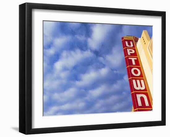 Art-Deco Uptown Theater, Napa, Napa Valley Wine Country, Northern California, Usa-Walter Bibikow-Framed Photographic Print
