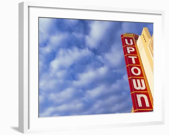 Art-Deco Uptown Theater, Napa, Napa Valley Wine Country, Northern California, Usa-Walter Bibikow-Framed Photographic Print