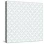Art Deco Vector Geometric Pattern in Silver White.-tukkki-Stretched Canvas