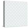 Art Deco Vector Geometric Pattern in Silver White.-tukkki-Stretched Canvas