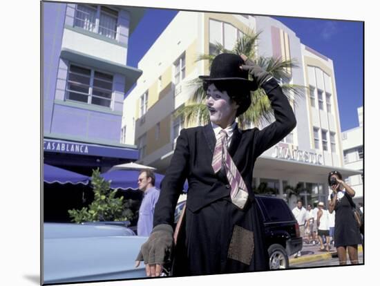 Art Deco Weekend on Ocean Drive, South Beach, Miami, Florida, USA-Robin Hill-Mounted Photographic Print