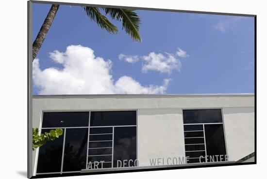 Art Deco Welcome Center, Lummus Park, Ocean Drive, Miami South Beach, Art Deco District-Axel Schmies-Mounted Photographic Print