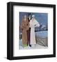 Art Deco Winter Evening-null-Framed Giclee Print