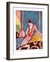 Art Deco Woman, Magazine Plate, France, 1920-null-Framed Giclee Print