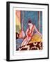 Art Deco Woman, Magazine Plate, France, 1920-null-Framed Giclee Print