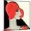 Art Deco Woman with Red Hat-Helen Dryden-Mounted Art Print