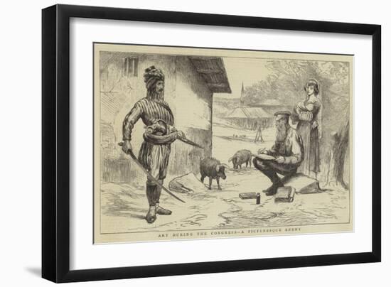 Art During the Congress, a Picturesque Enemy-null-Framed Premium Giclee Print