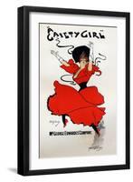 Art. Entertainment. A Gaiety Girl, Operetta by Owen Halls and Sidney Jones. Poster by Dudley Hardy,-Dudley Hardy-Framed Giclee Print