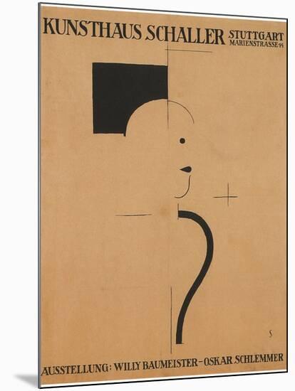 Art Exhibition: Willy Baumeister - Oskar Schlemmer, 1918-Oskar Schlemmer-Mounted Giclee Print