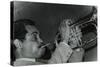 Art Farmer on the Flugelhorn at the Bell, Codicote, Hertfordshire, 25 February 1985-Denis Williams-Stretched Canvas