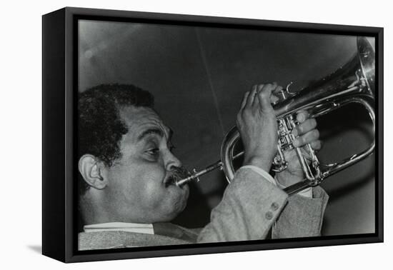 Art Farmer on the Flugelhorn at the Bell, Codicote, Hertfordshire, 25 February 1985-Denis Williams-Framed Stretched Canvas