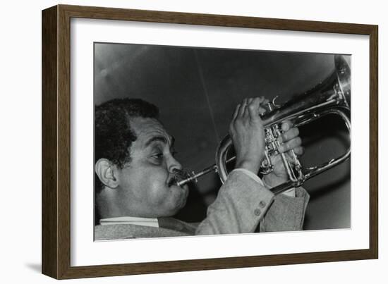 Art Farmer on the Flugelhorn at the Bell, Codicote, Hertfordshire, 25 February 1985-Denis Williams-Framed Photographic Print