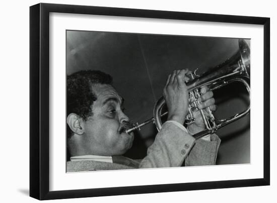 Art Farmer on the Flugelhorn at the Bell, Codicote, Hertfordshire, 25 February 1985-Denis Williams-Framed Photographic Print