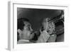 Art Farmer on the Flugelhorn at the Bell, Codicote, Hertfordshire, 25 February 1985-Denis Williams-Framed Photographic Print