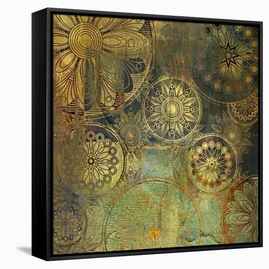 Art Floral Grunge Background Pattern. To See Similar, Please Visit My Portfolio-Irina QQQ-Framed Stretched Canvas