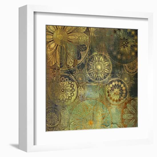 Art Floral Grunge Background Pattern. To See Similar, Please Visit My Portfolio-Irina QQQ-Framed Art Print