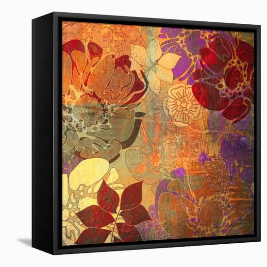 Art Floral Grunge Background Pattern. To See Similar, Please Visit My Portfolio-Irina QQQ-Framed Stretched Canvas