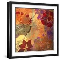 Art Floral Grunge Background Pattern. To See Similar, Please Visit My Portfolio-Irina QQQ-Framed Art Print