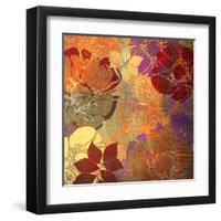 Art Floral Grunge Background Pattern. To See Similar, Please Visit My Portfolio-Irina QQQ-Framed Art Print