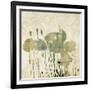 Art Floral Grunge Graphic Background-Irina QQQ-Framed Art Print