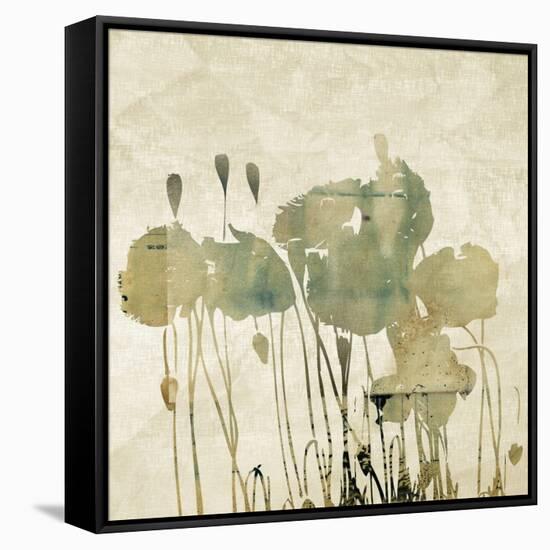 Art Floral Grunge Graphic Background-Irina QQQ-Framed Stretched Canvas