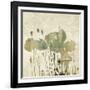 Art Floral Grunge Graphic Background-Irina QQQ-Framed Art Print