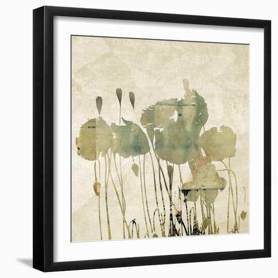 Art Floral Grunge Graphic Background-Irina QQQ-Framed Art Print