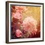 Art Floral Vintage Background with Pink Peonies-Irina QQQ-Framed Premium Giclee Print